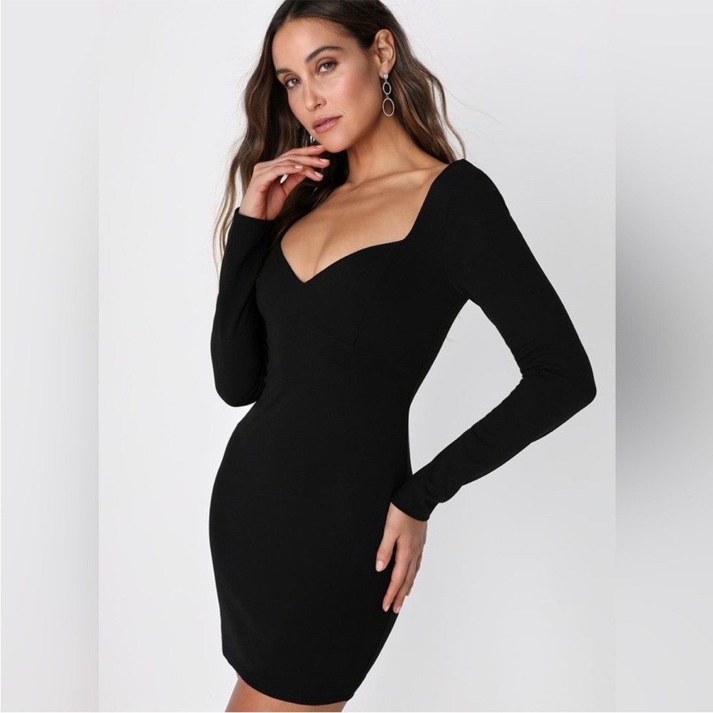 Lulu’s “Flirtatious Desire” Black Dress XS